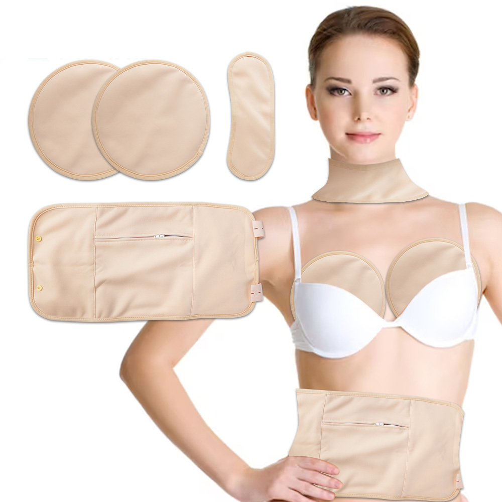 Reusable Organic Cotton Compress Wrap Set of 4
