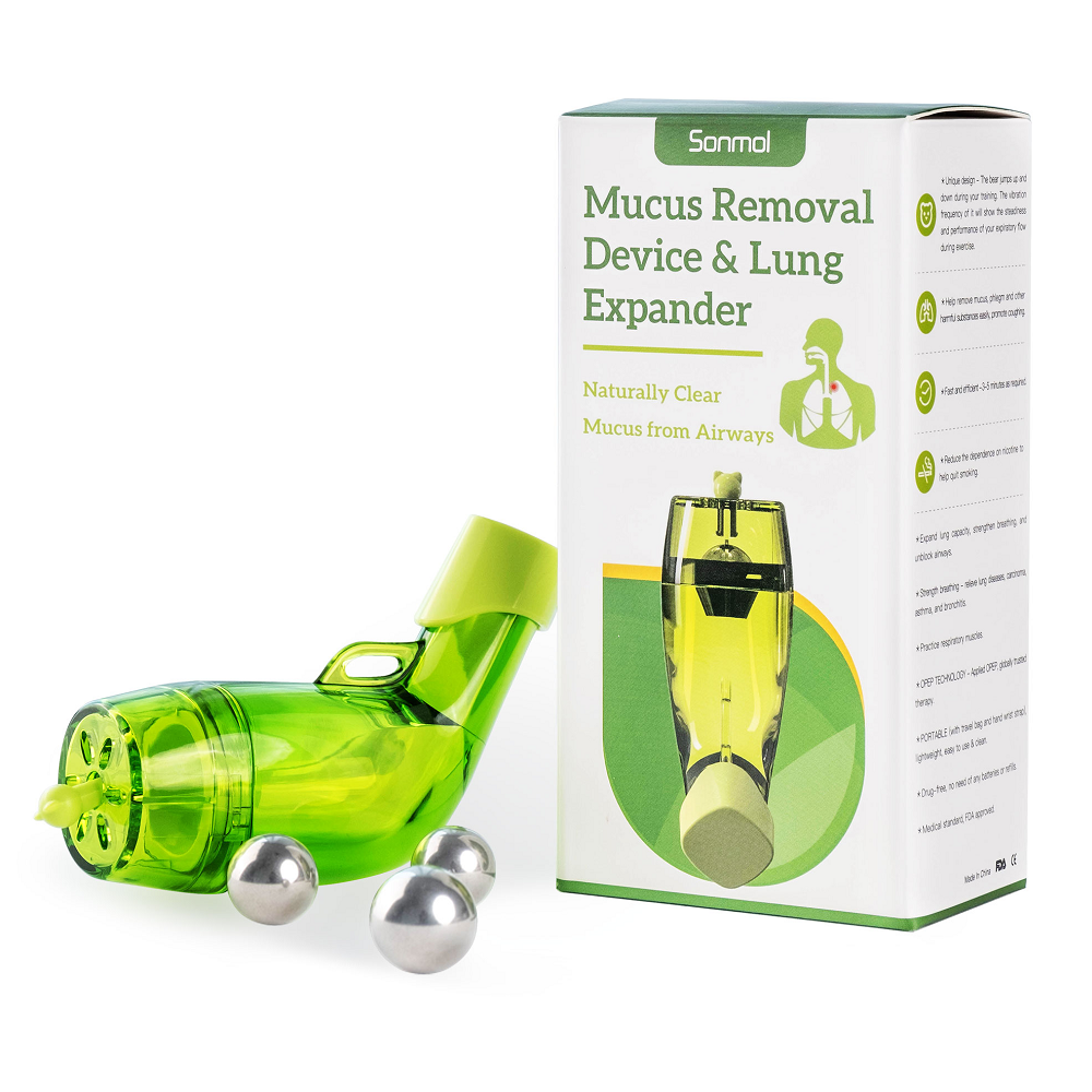 Handheld Breathing Trainer with Adjustable Resistance