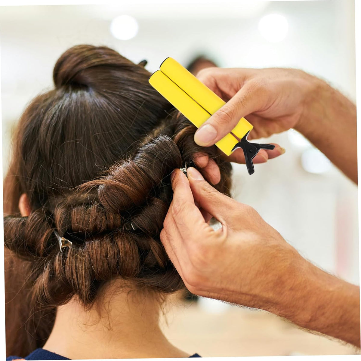 12Pcs/bag New Style Perm Heat Insulation Clip Curly Hair Styling Tool