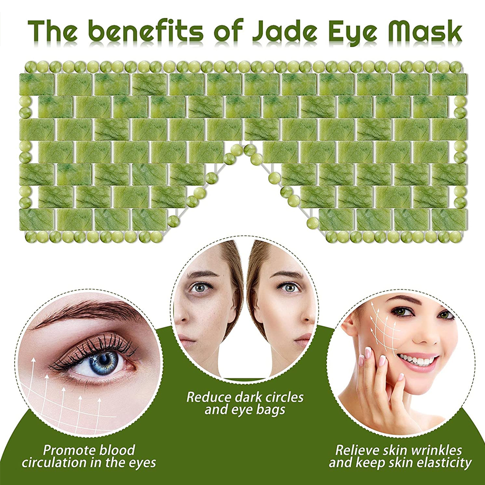 Natural Jade Cooling Eye Mask for a Soothing Feel