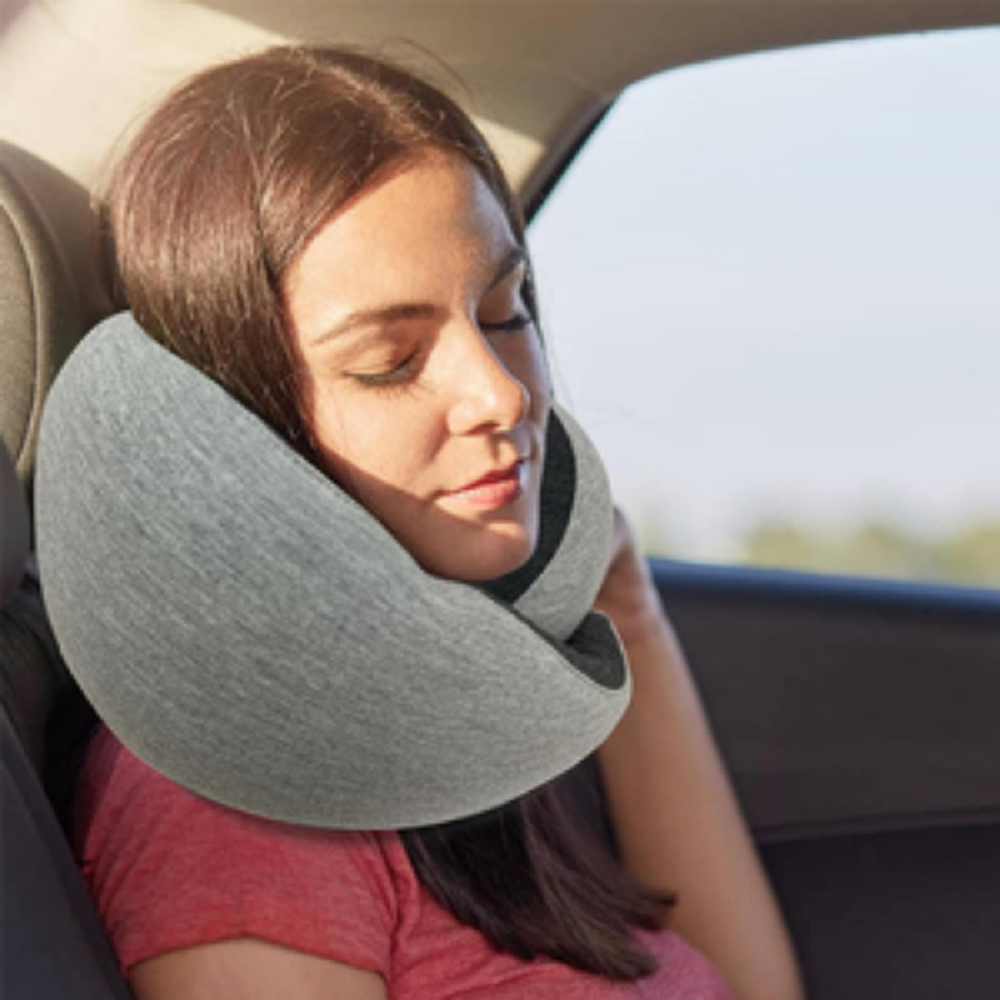 Memory Foam Travel Neck Pillow with Washable Cover