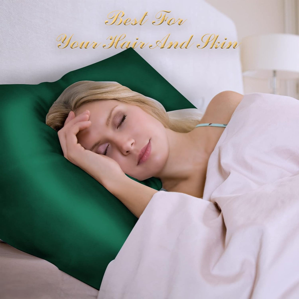 Silk Pillowcase for Hair & Skin Anti Acne Beauty Sleep Natural Silk Satin Pillowcases