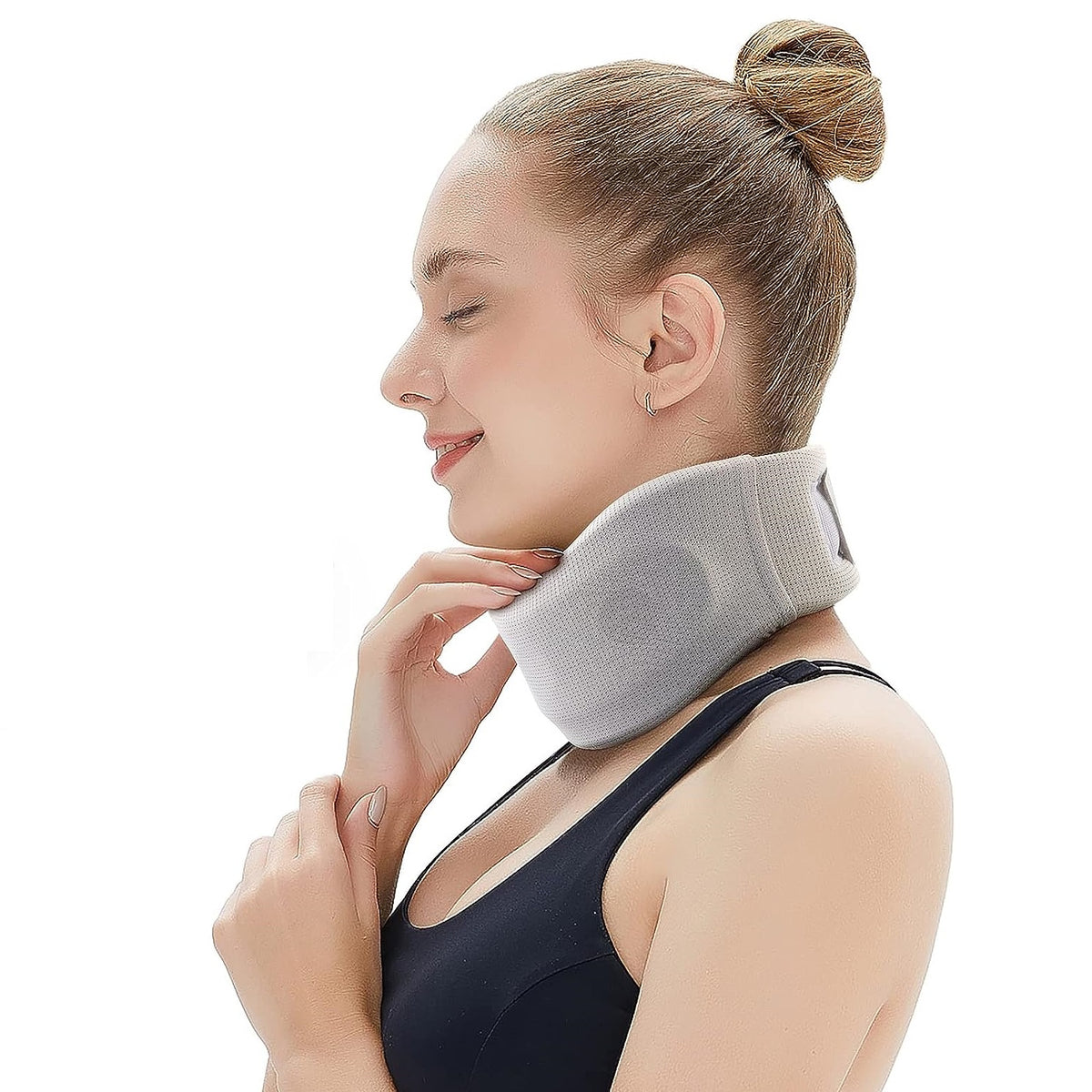 Cushioned Neck Support Collar with Chin Rest