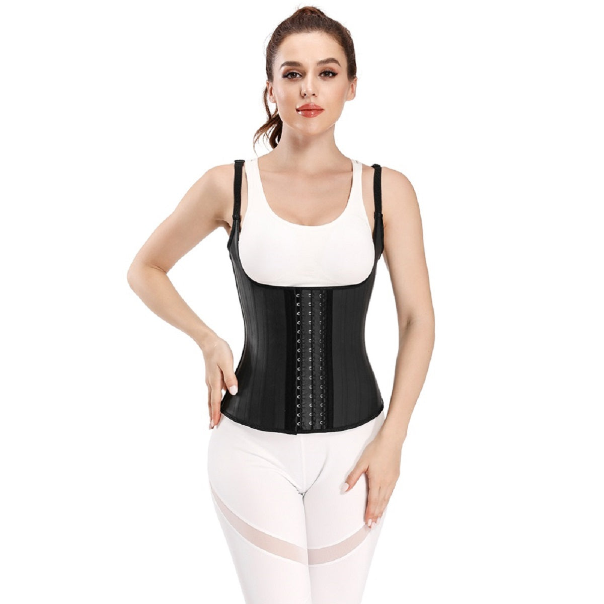 Latex Waist Trainer Corset with Adjustable Straps