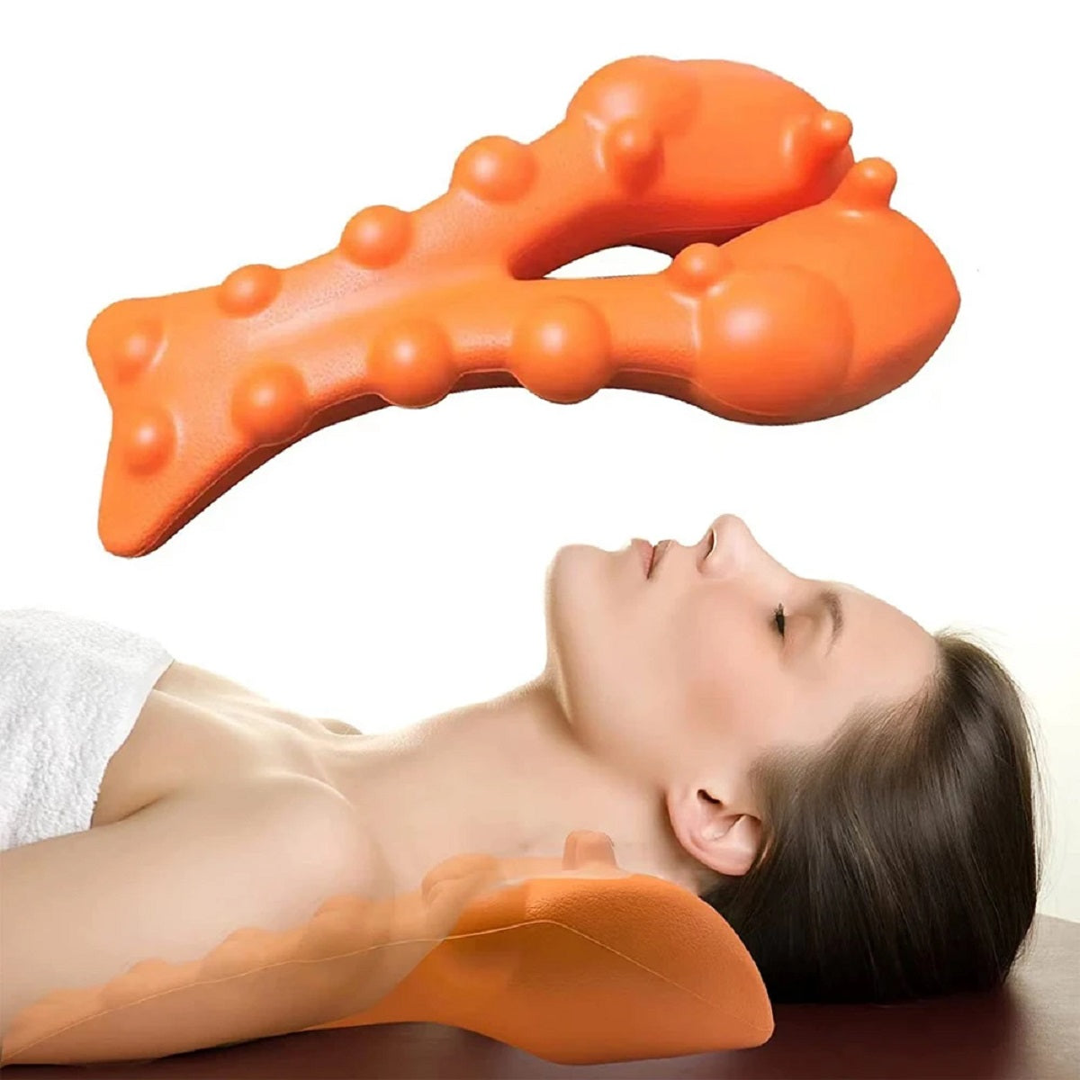 Ergonomic Neck and Shoulder Rest Cushion with Pressure Nodes