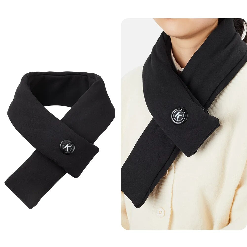 USB Heated Neck Wrap Scarf with Three Heat Levels