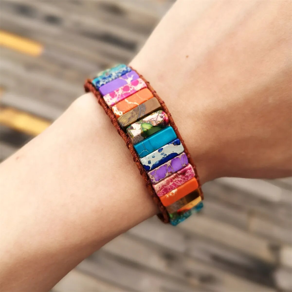 Natural Stone Braided Bracelet for Men and Women