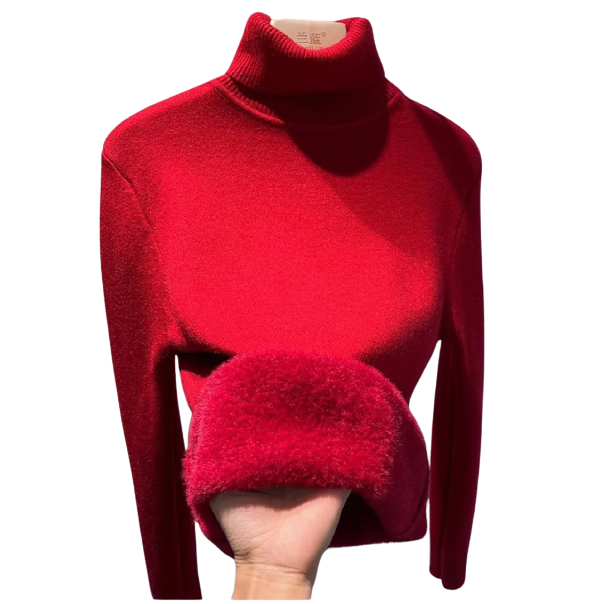 Women's Turtleneck Winter Sweater Thick Knit Pullover