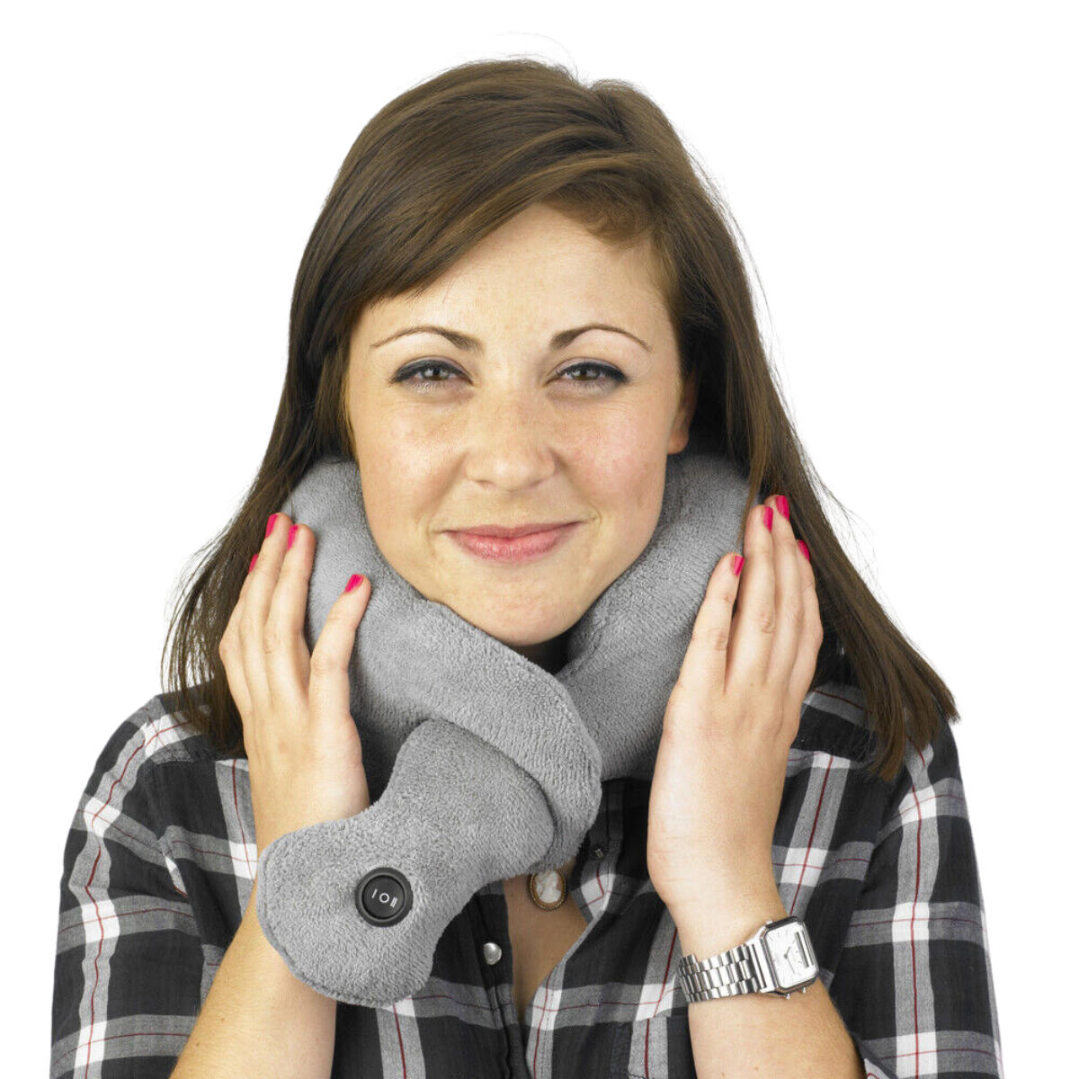 Vibrating Neck Pillow Scarf for Travel and Relaxation