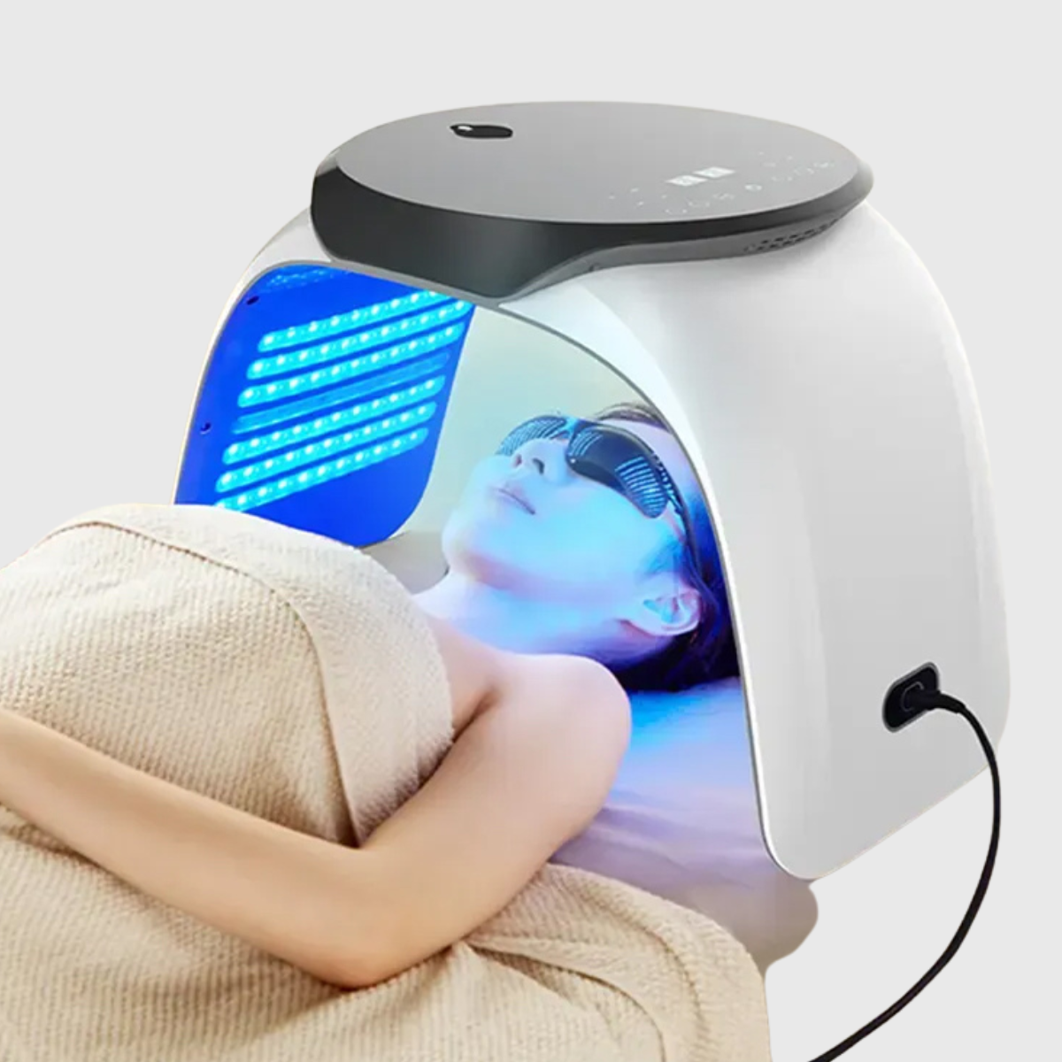 At-Home LED Facial Mask with Warm and Cool Modes