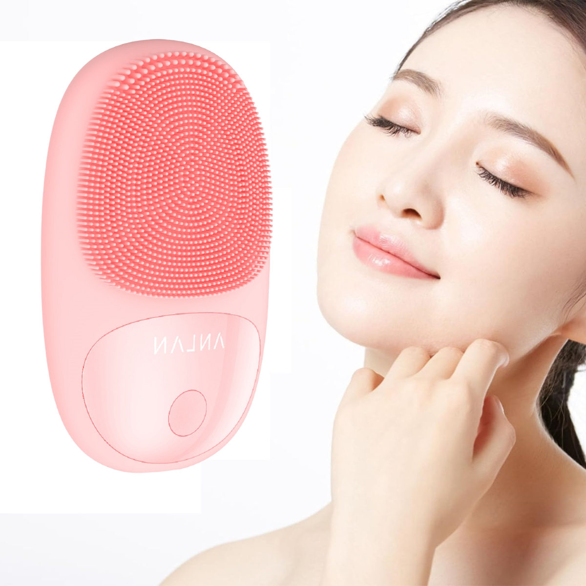 Waterproof Sonic Facial Cleansing Brush with Timer Modes