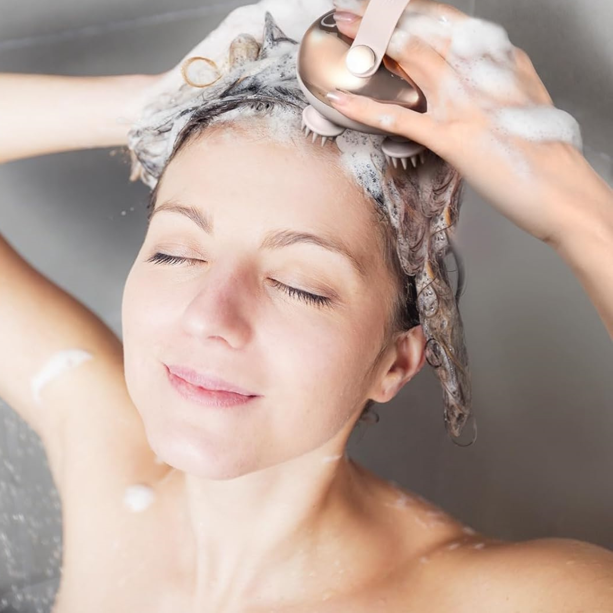 Cordless Scalp Massager with Silicone Nodes