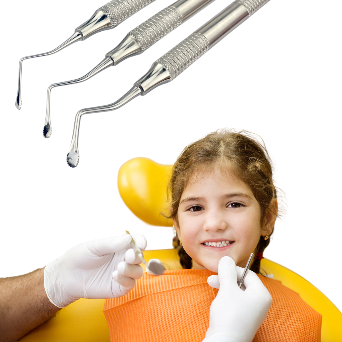 Stainless Steel Dental Curette Instrument Set