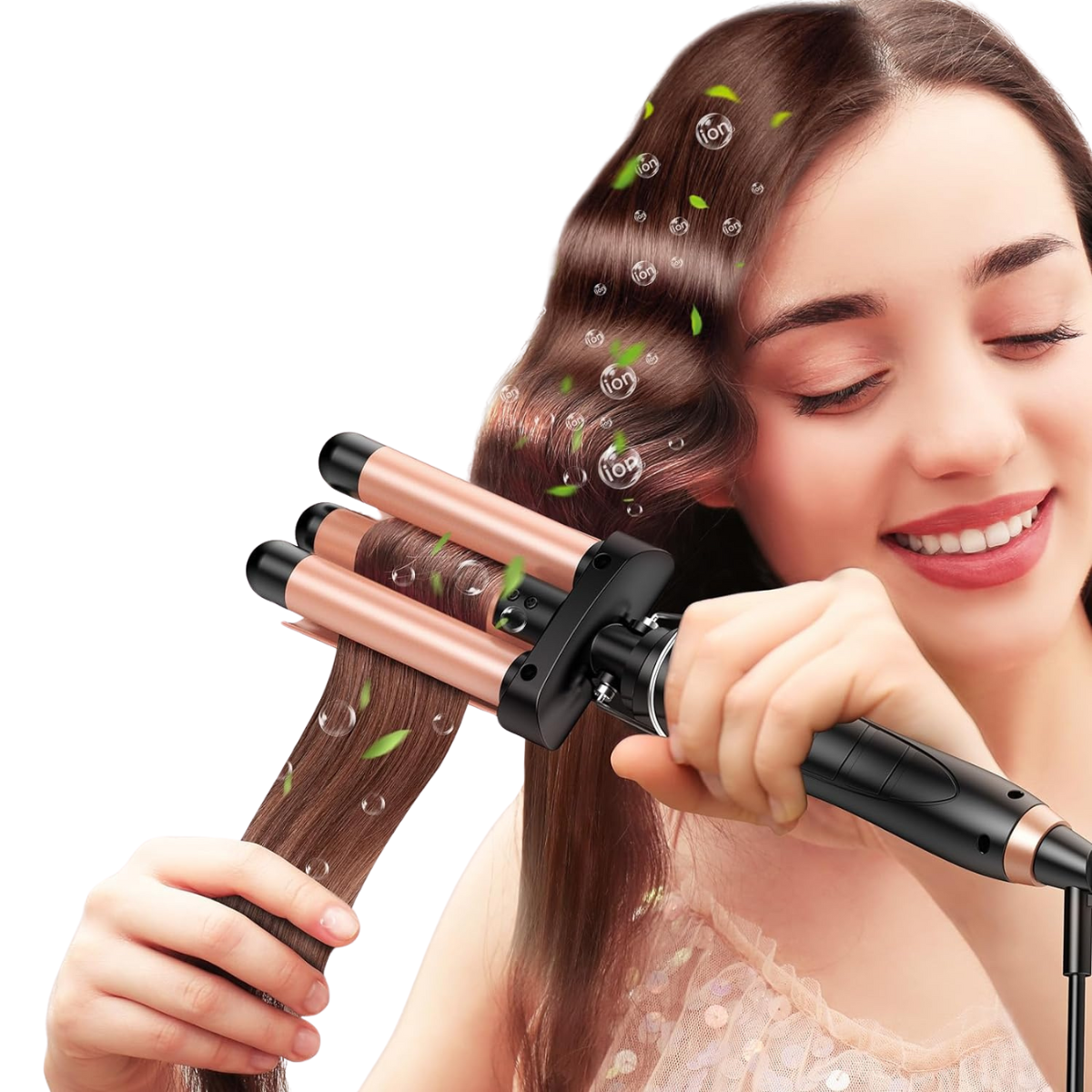 5-in-1 Curling Wand Set with Interchangeable Ceramic Barrels