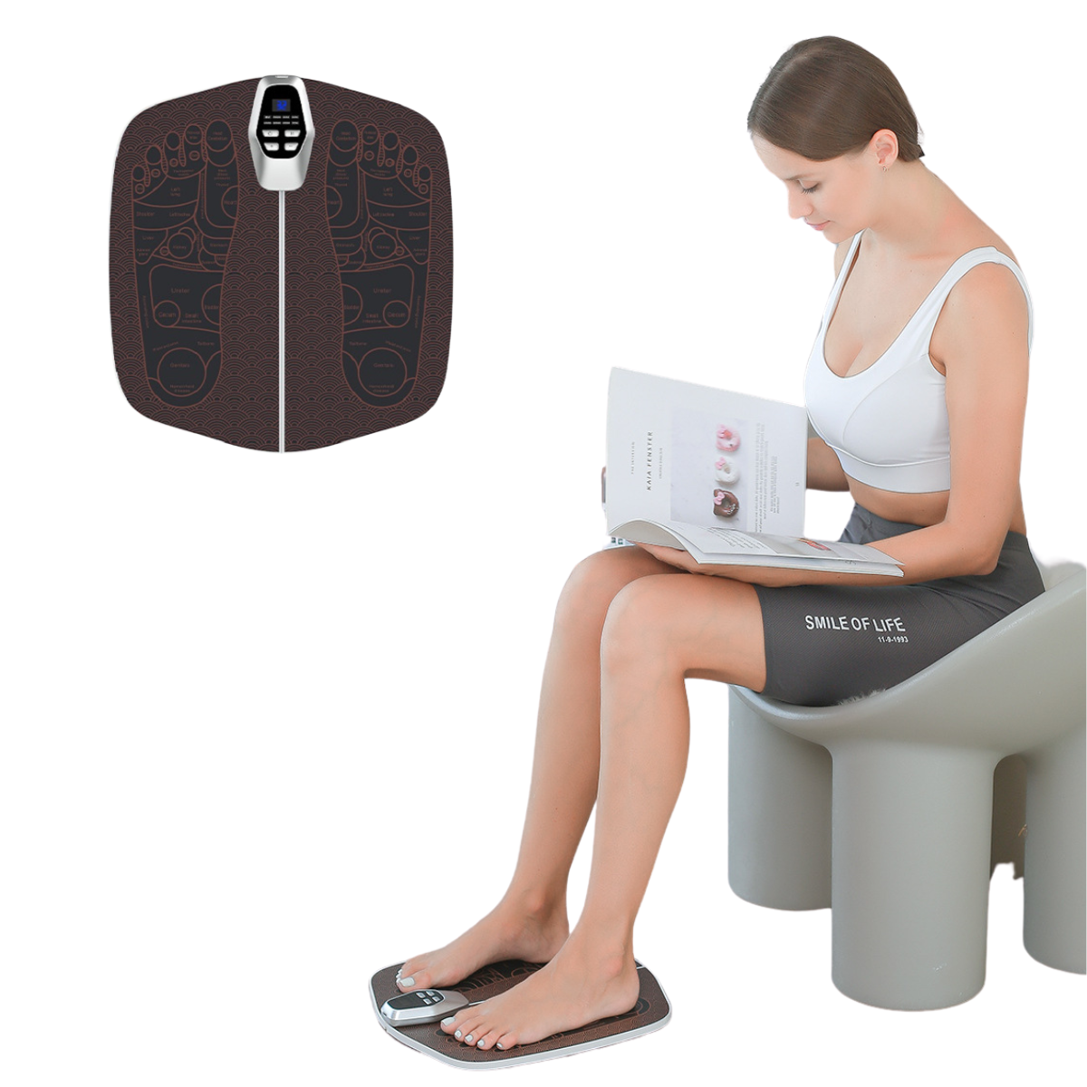 Foldable Foot and Calf Massage Mat for Relaxation