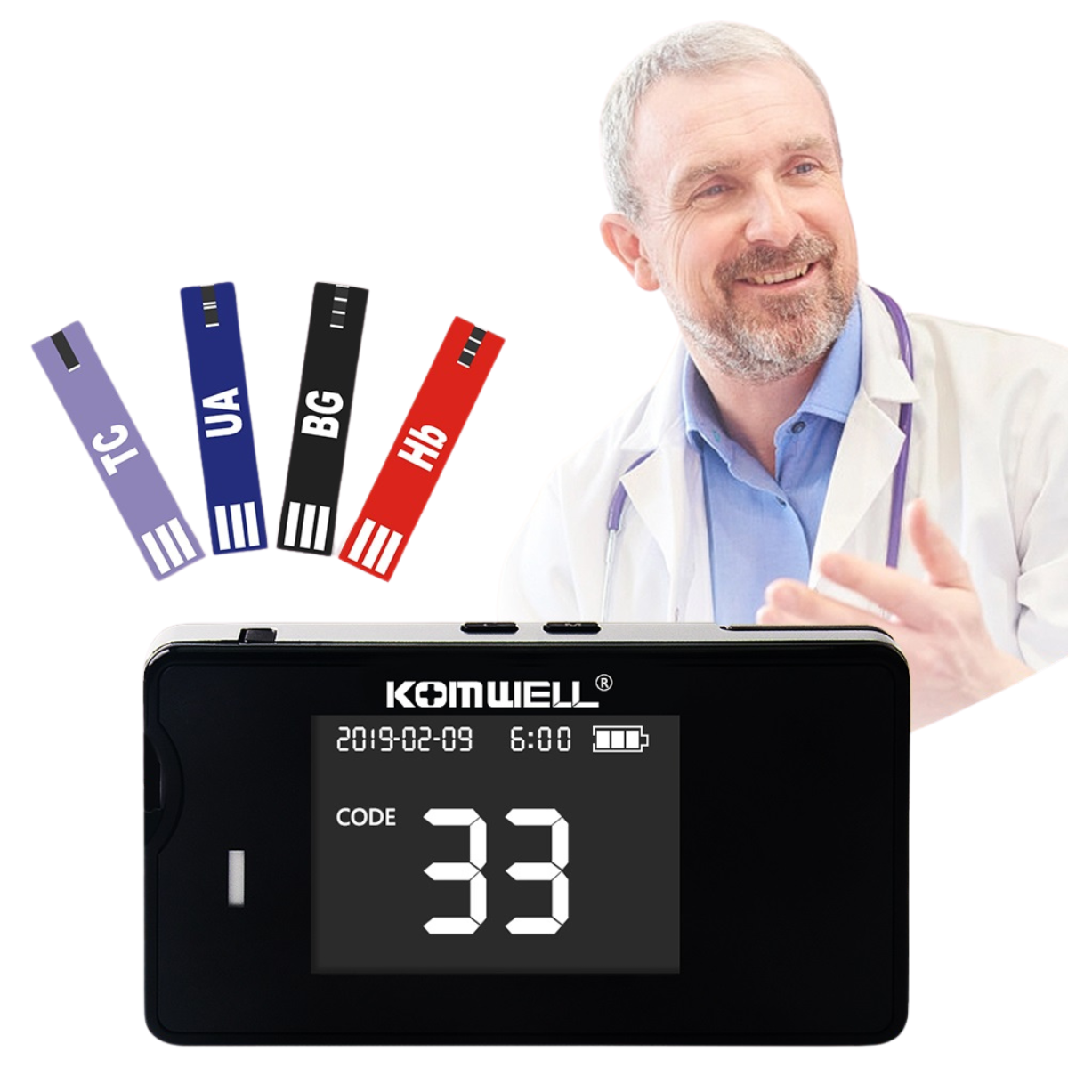 Multi-Function Home Test Meter Kit with Strips