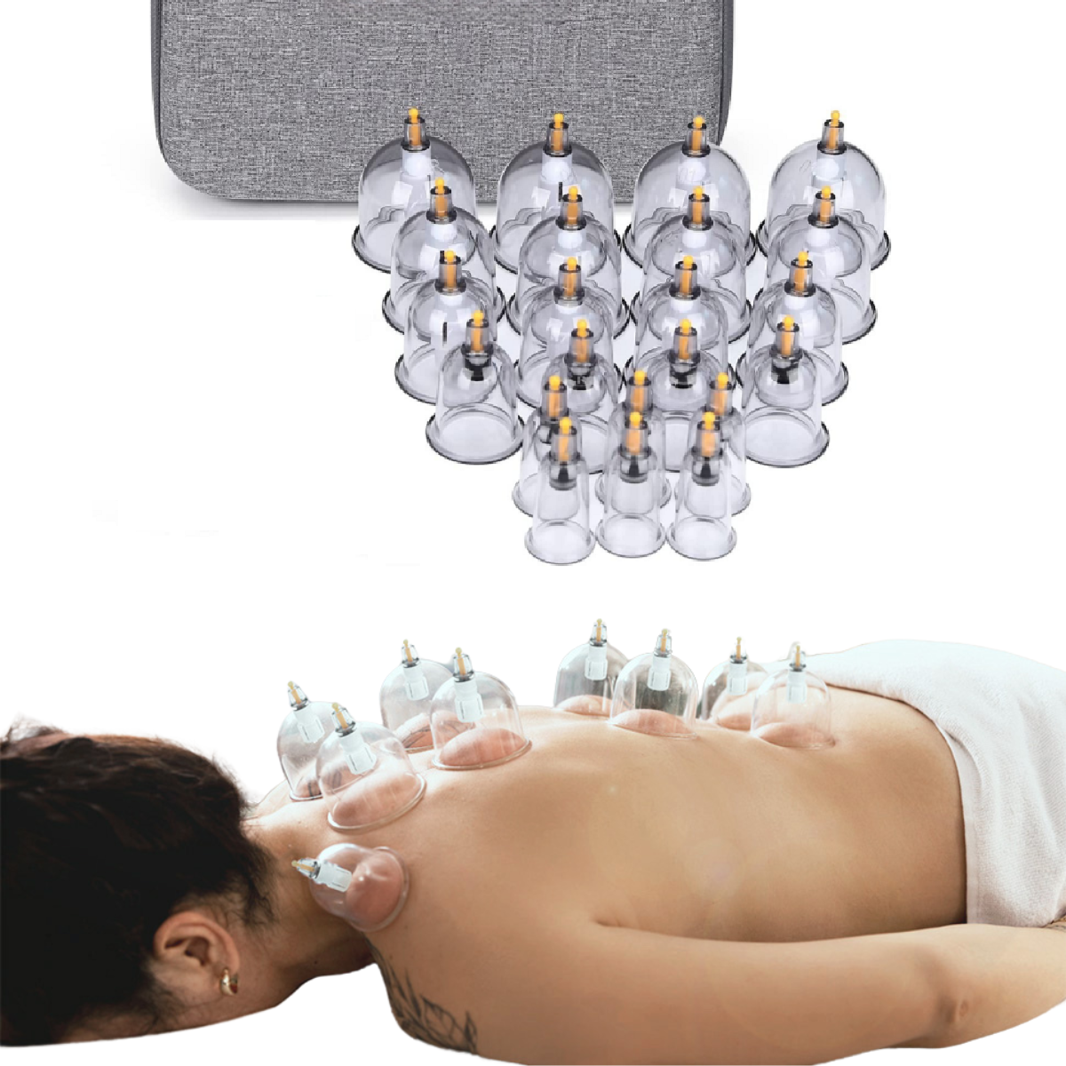 Vacuum Cupping Massage Set with Long Extension Tube