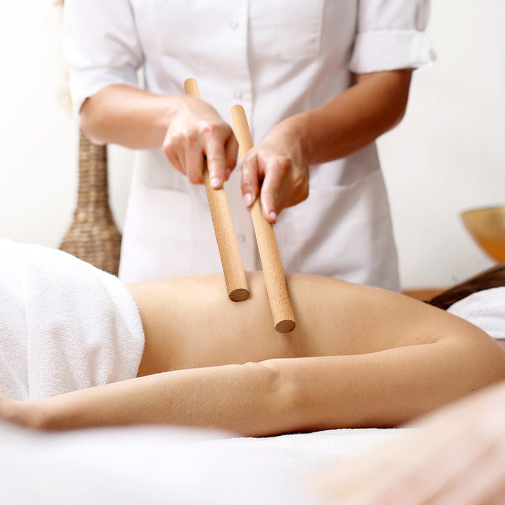 Natural Bamboo Massage Stick for At-Home Relaxation