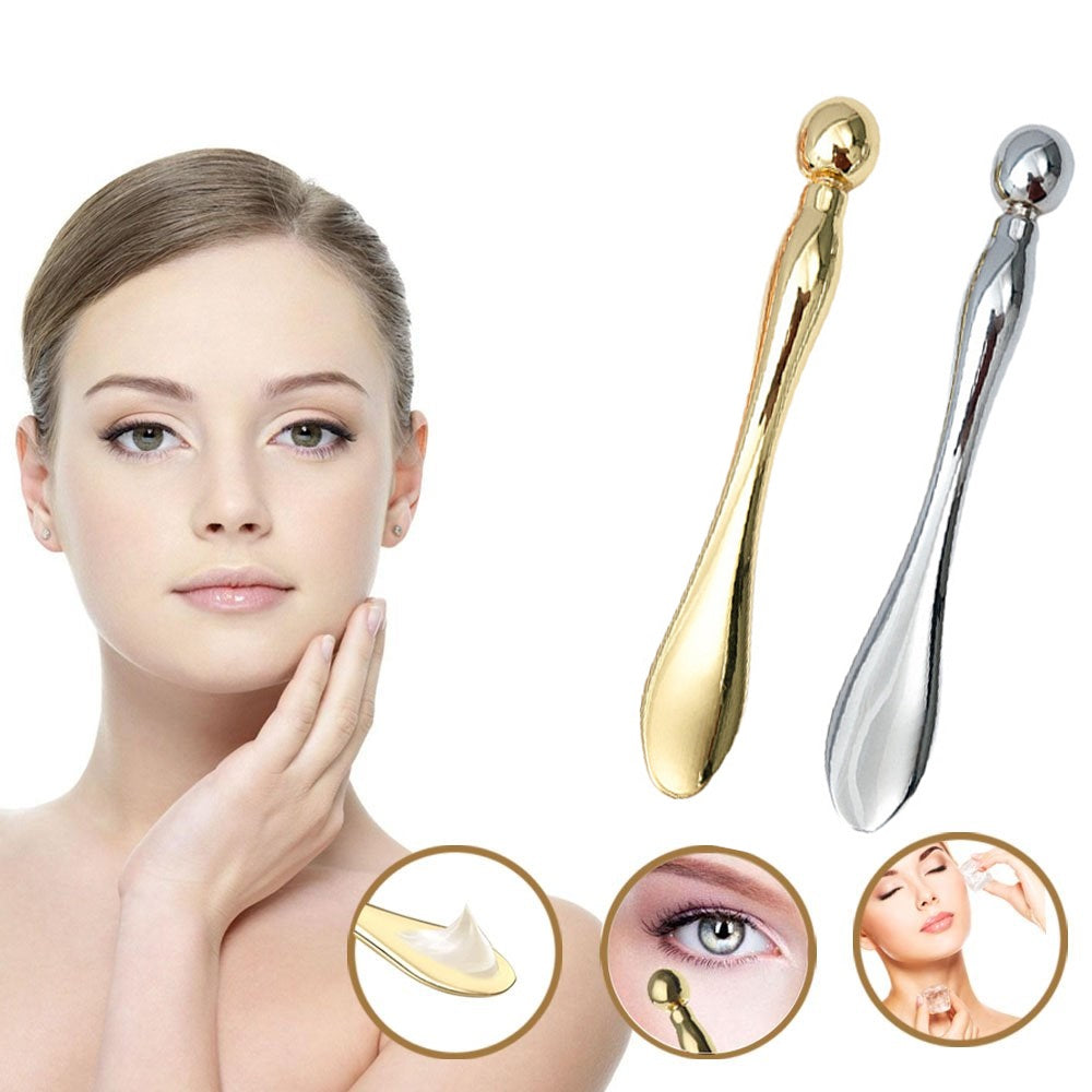 Rollerball Eye Massager with Cooling Metal Applicator