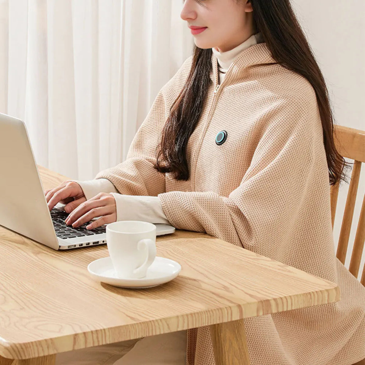 USB Wearable Heated Blanket with 3 Warmth Levels