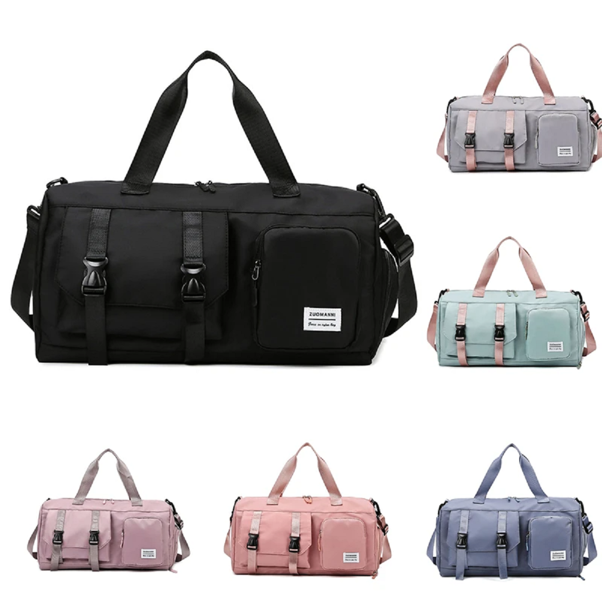 Women's Gym Yoga Bag with Shoe Compartment Weekender Fitness Bags