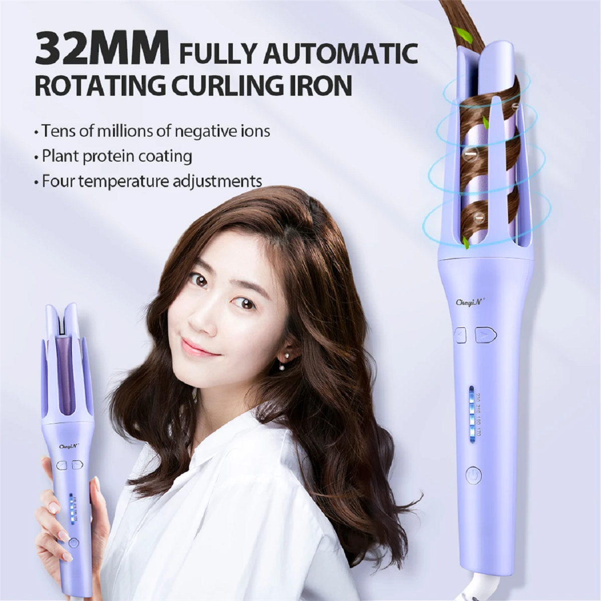 Automatic Hair Curler Ceramic Hair Roller Iron Curling Wand Hair Waver