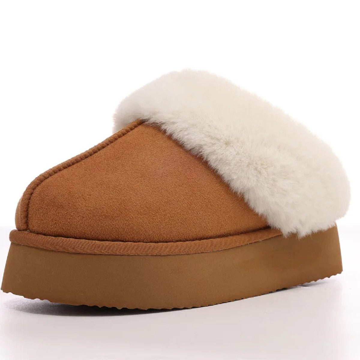 Women's Winter Warm Fuzzy Memory Foam Thick Bottom Slippers