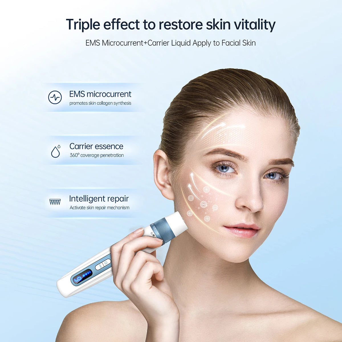 Cordless Microneedling Beauty Pen with Adjustable Speeds