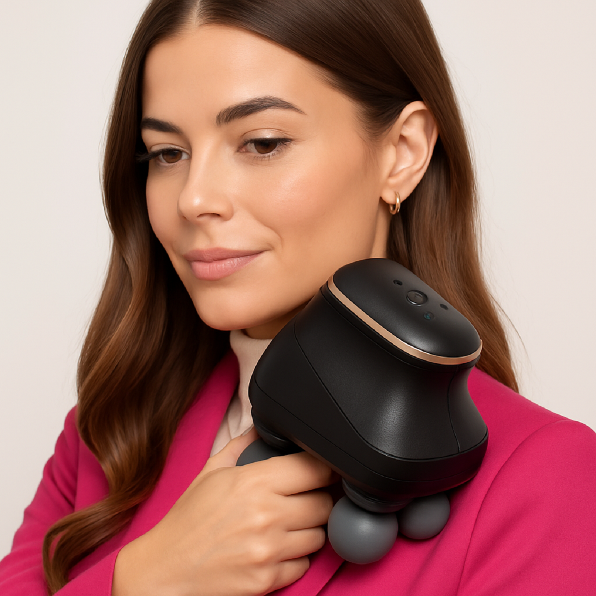 Handheld Deep Tissue Percussion Massager with 4 Heads