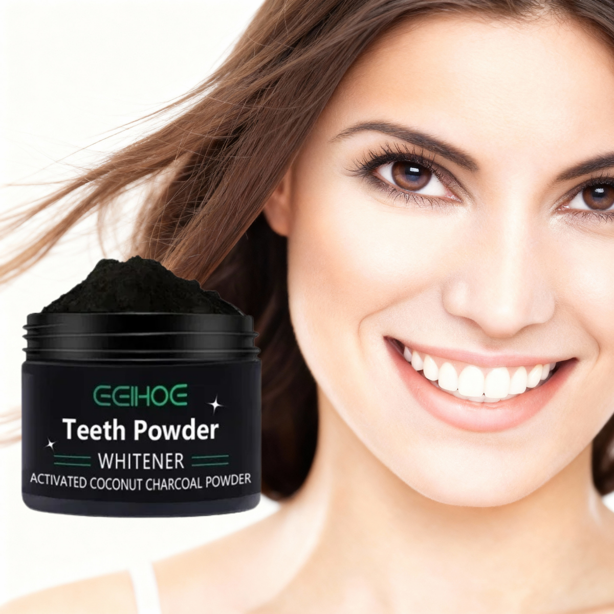 Charcoal Teeth Whitening Powder for Daily Care
