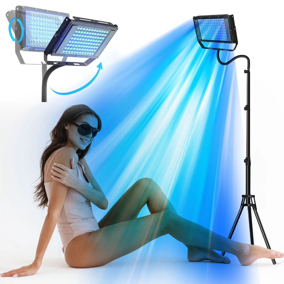 Tripod LED Blue Light Tanning Lamp for Home Use