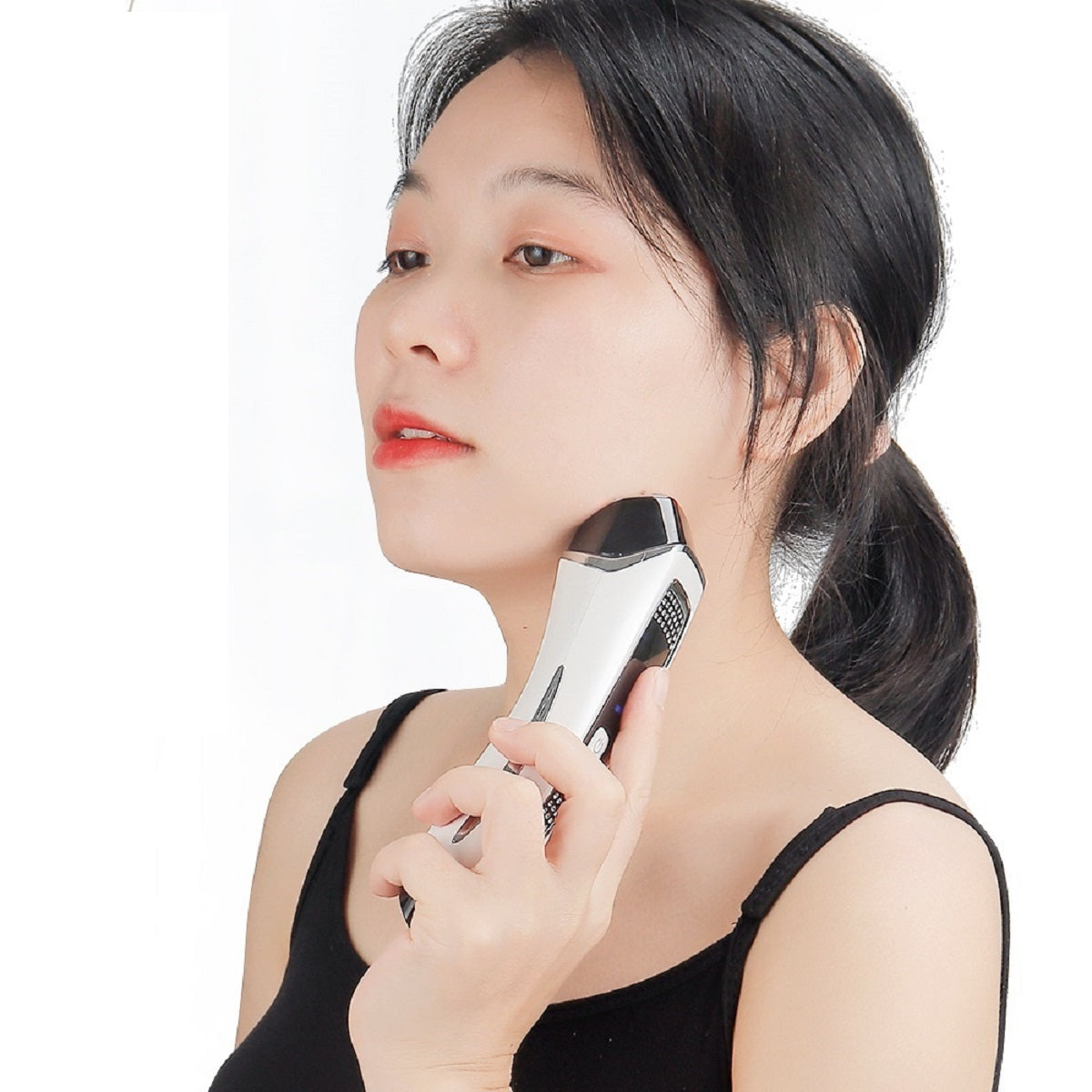 5-in-1 Facial and Neck Massage Device with Warm and Cool Modes