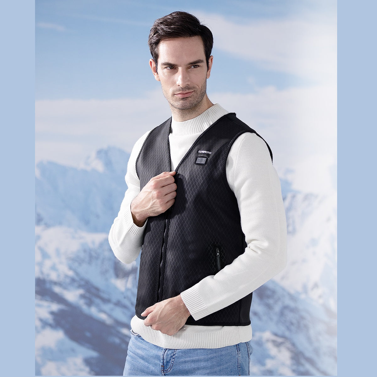 Men's USB Heated Vest with Three Heat Settings