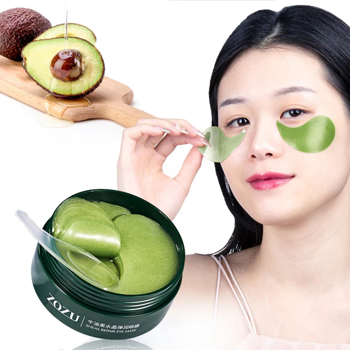 Hydrating Under-Eye Patches with Gold and Hyaluronic Acid