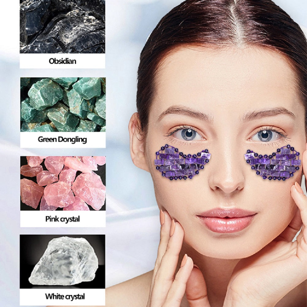 Natural Crystal Cooling Eye Mask for Facial Massage