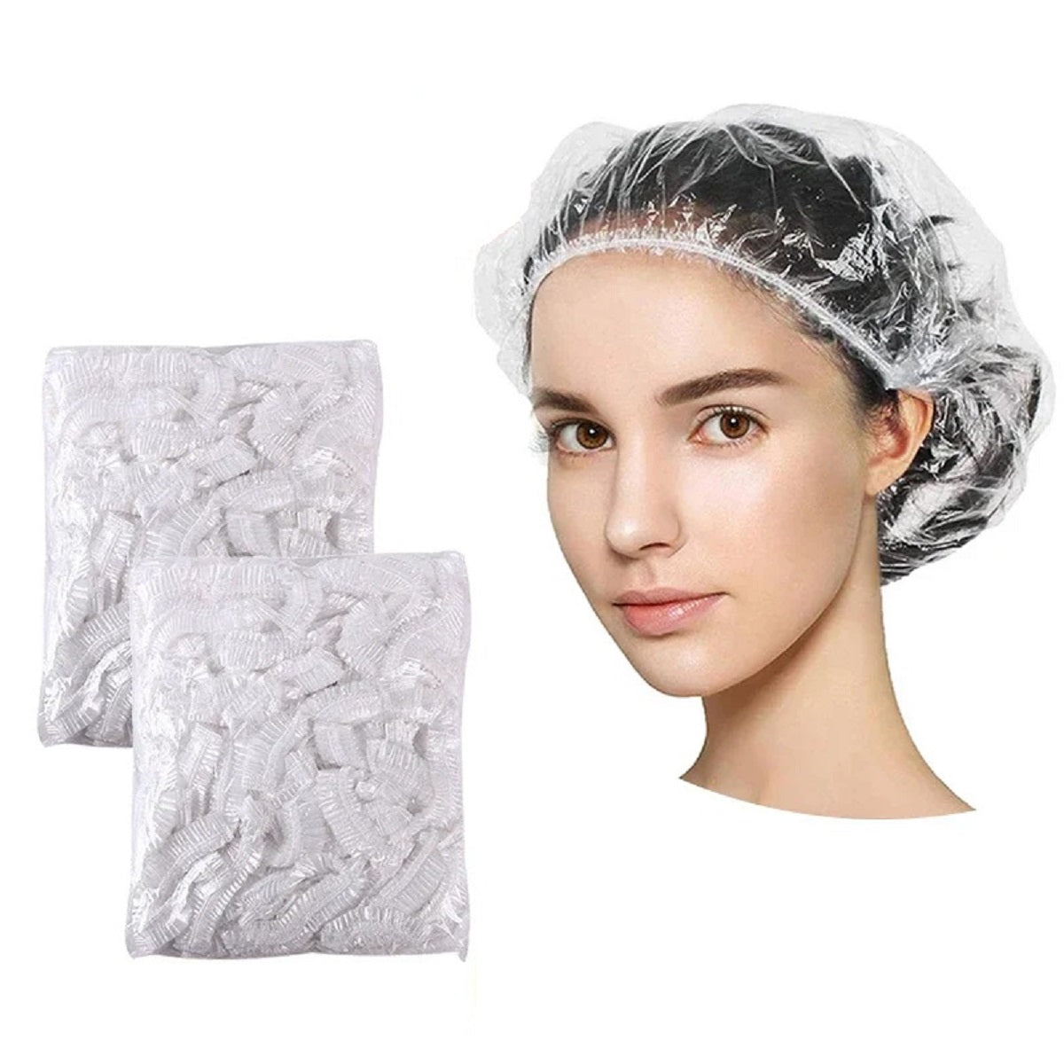 Disposable Shower Caps, Waterproof Hair Covers