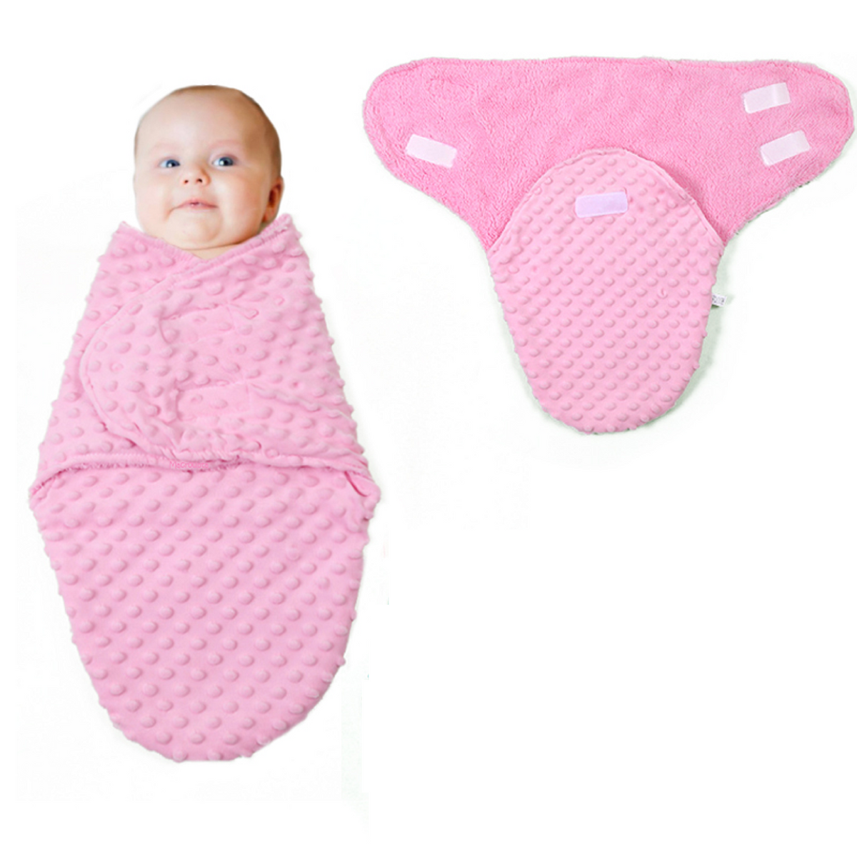 Newborn Fleece Swaddle Wrap Blanket Soft and Warm