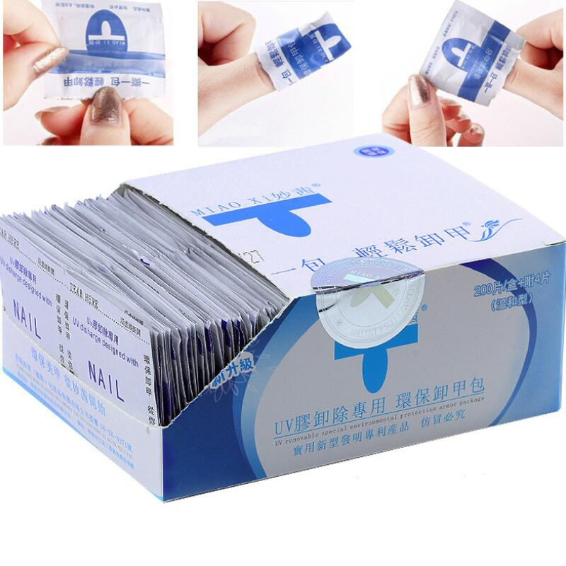Gel Nail Polish Remover Wipes Acetone Pads