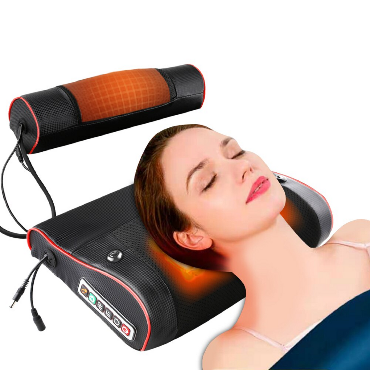 Shiatsu Neck and Back Massage Pillow with Heat