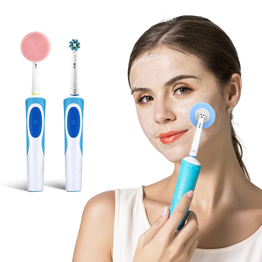 Silicone Facial Cleansing Brush Heads for Electric Toothbrushes
