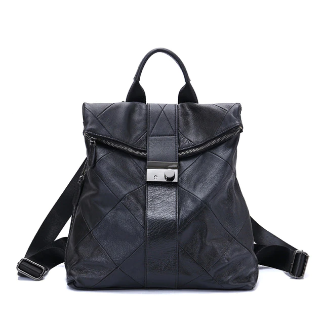 Leather Anti Theft Women Backpack