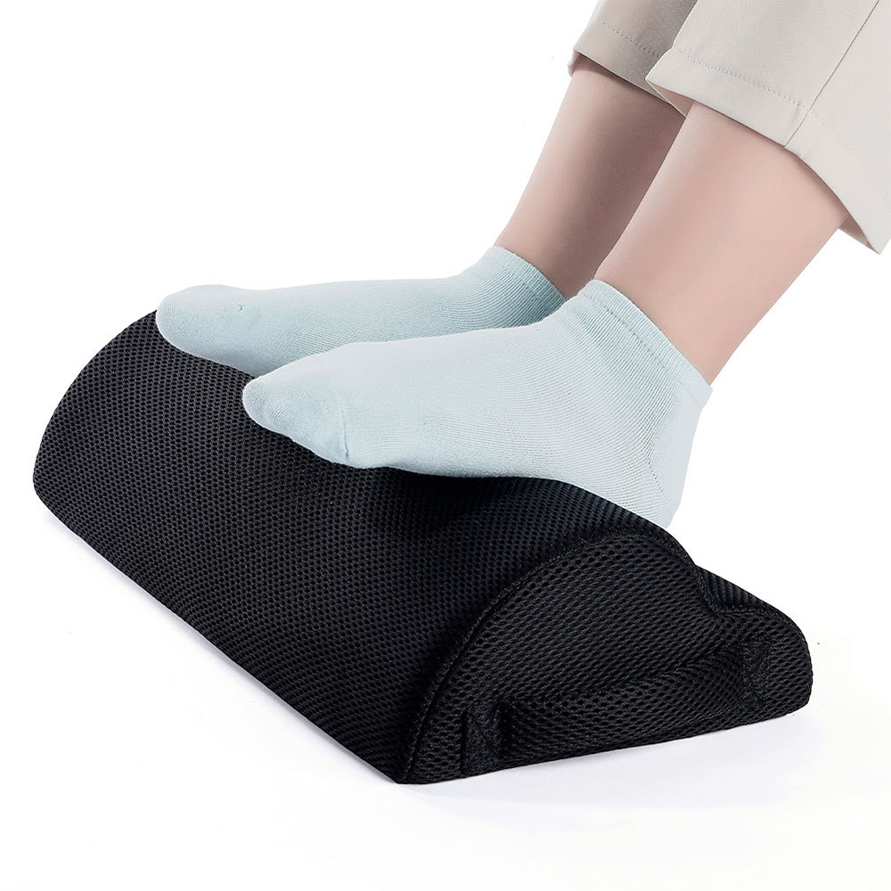 Ergonomic Under-Desk Foot Rest Cushion with Massage Bumps
