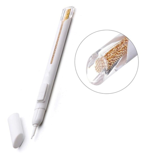 Nail Art Bullion Pen for 3D Metal Bead Manicures