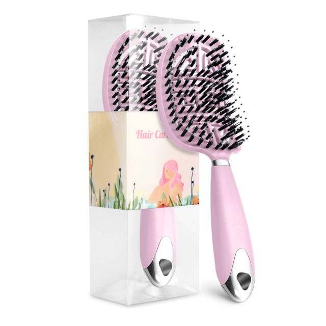 Boar Bristle and Nylon Detangling Hair Brush