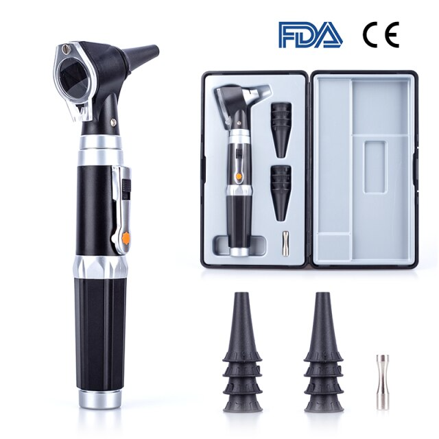 Otoscope Ear-Viewing Kit With Light and Magnifying Lens