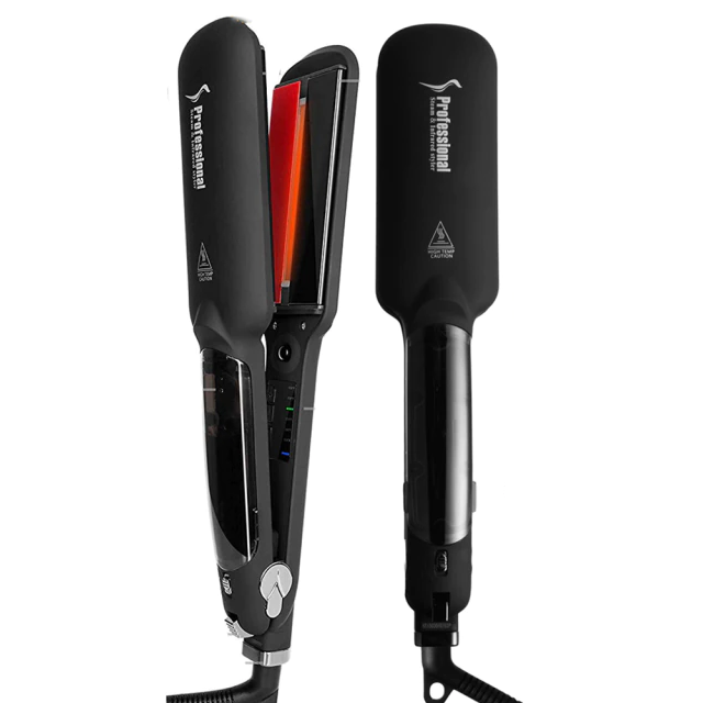 Ceramic Tourmaline Steam Hair Straightener with Infrared