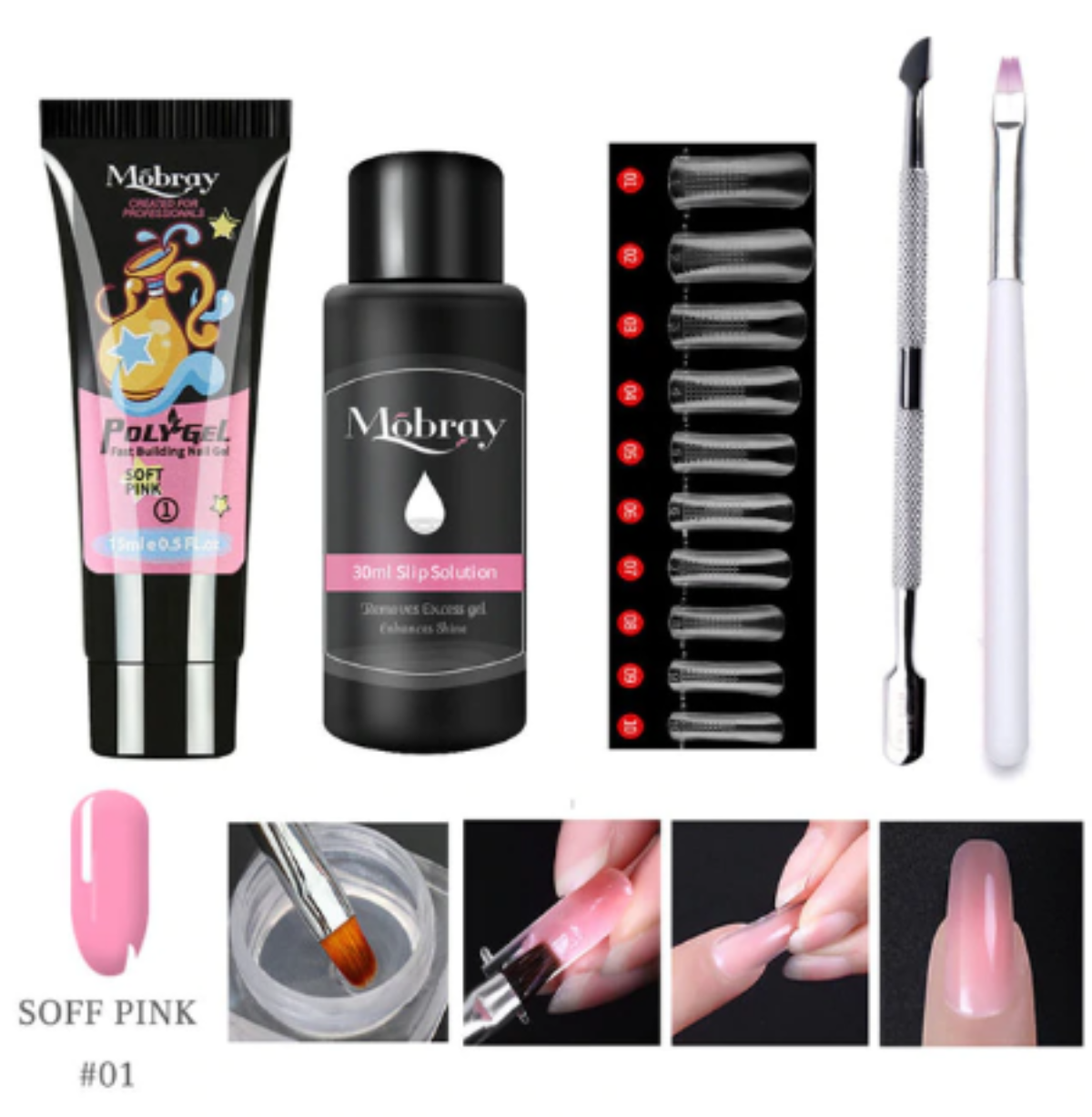 False Polygel Nail Kit