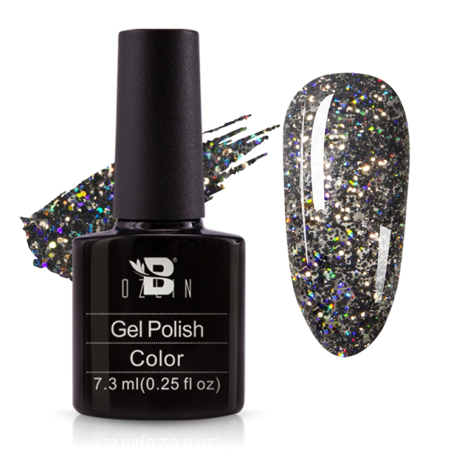 Reflective glitter sparkling diamond nail polish gel