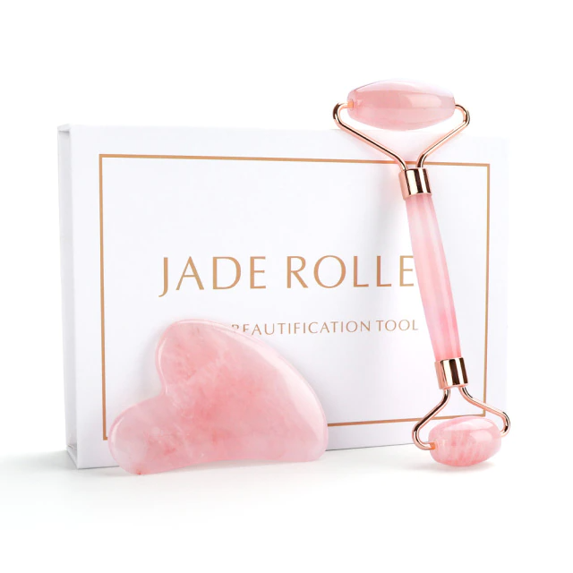 Natural Jade Facial Roller for a Soothing Skincare Ritual