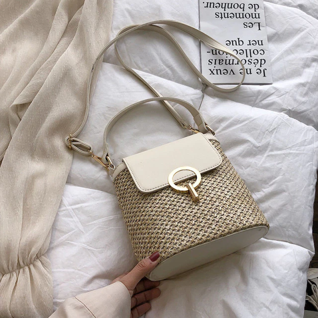 Rattan Beach Travel Purses & Handbags Shoulder Bag